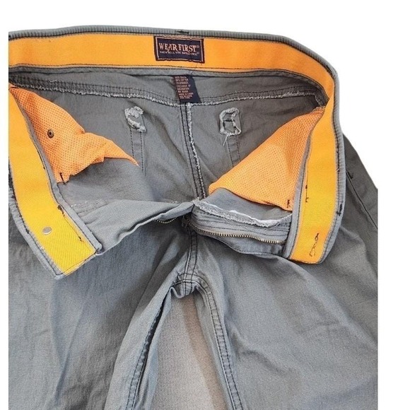 Vintage Y2K Wear First Denim Jeans Pants Men's 32x32 Gray Cotton Blend Casual - Picture 3 of 10